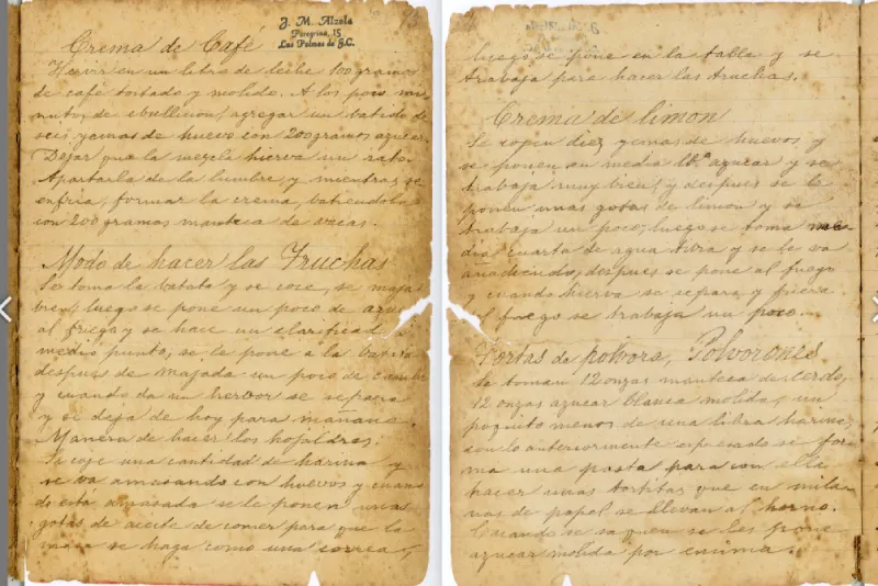 Libro de cocina y Repostería de Pino González-Corvo de Quintana