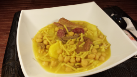 Un plato de rancho canario