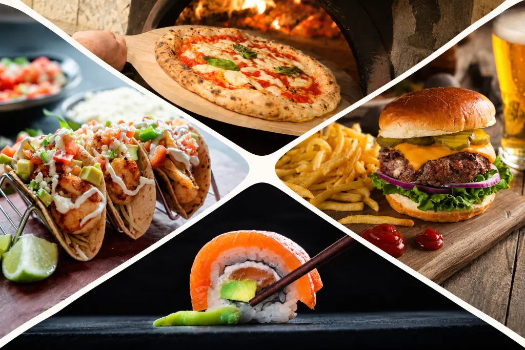 Recetas de cocina de ConMesturas: pizza, hamburguesa, sushi y tacos mexicanos.