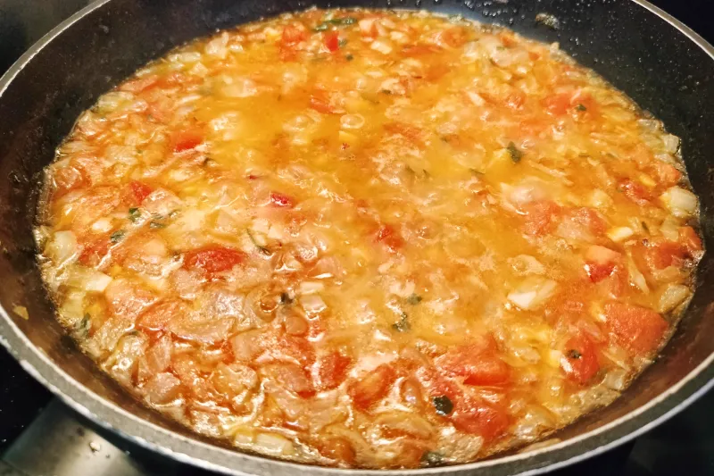 Sofrito para hacer rancho canario.